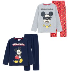 Pyjama long Disney Mickey Star pour enfants de 3 à 8 ans