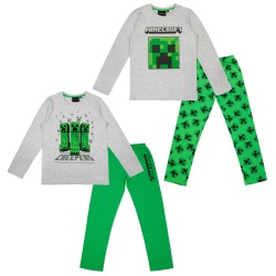 Pyjama long Minecraft Creeper pour enfants de 8 à 12 ans