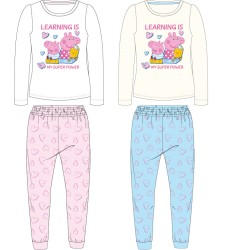 Pyjama long pour enfant Peppa Pig Learning 92-116 cm