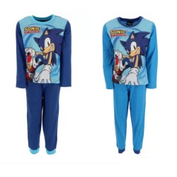 Pyjama long Sonic the Hedgehog pour enfants de 3 à 8 ans