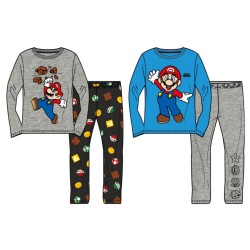 Pyjama long Super Mario pour enfants de 4 à 10 ans