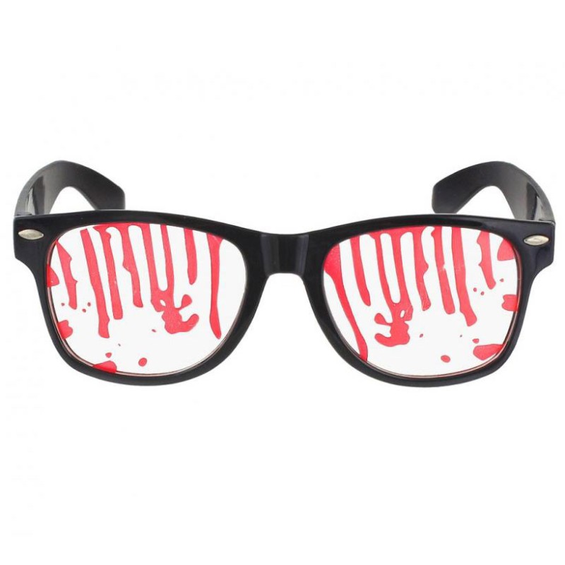 Lunettes tachées de sang pour Halloween