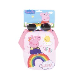 Ensemble de lunettes de soleil et de casquette de baseball Peppa Pig Hip Hip