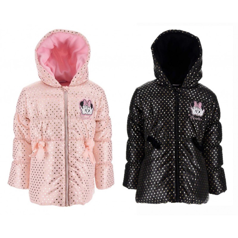 Veste matelassée Disney Minnie pour enfants de 3 à 8 ans