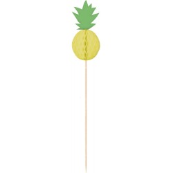 Fruits Pineapple Cocktail Decoration Stick, Pack of 10