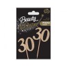 Happy Birthday Gold Gold 30 Decorative Stick Set of 6