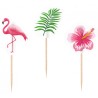 Flamingo Pink cocktail decoration stick 20 pcs