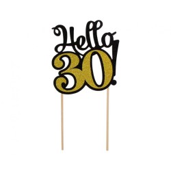 Happy Birthday B&C Hello 30 Cake Topper 19 cm