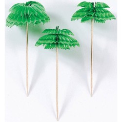 Key West Palm Tree Decorative Stick Set of 12