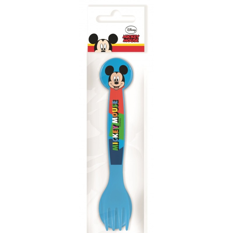 Ensemble de couverts en plastique Disney Mickey Head - 2 pièces