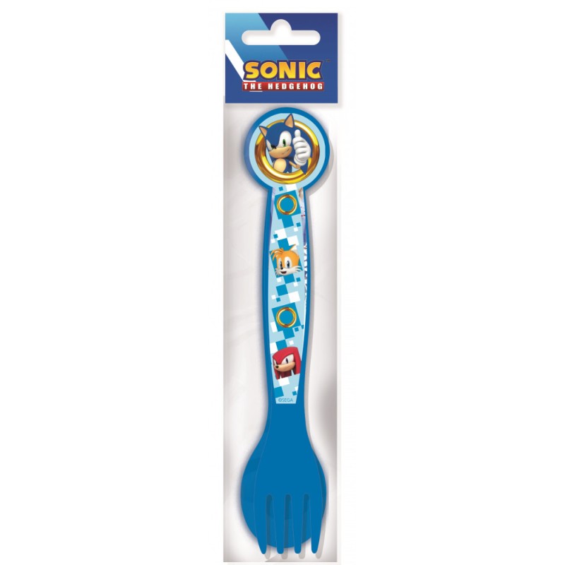 Sonic the Hedgehog Gold Rings plastic cutlery set - 2 pieces