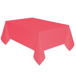 Couleur Pomme Rouge, Nappe en Papier Rouge 137x274 cm