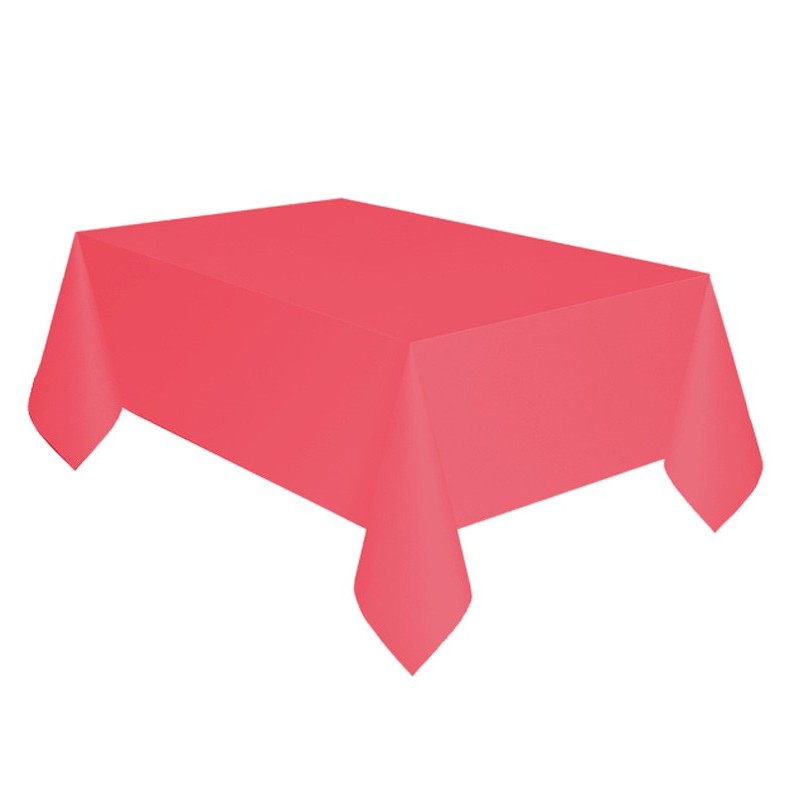 Colour Apple Red, Red Paper Tablecloth 137x274 cm