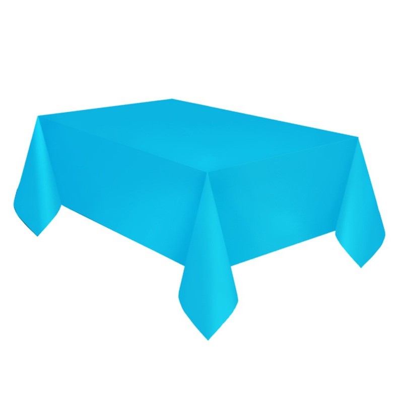 Colour Caribbean, Blue Paper Tablecloth 137x274 cm