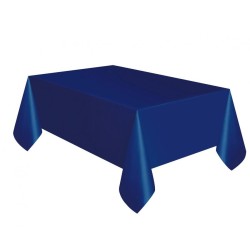 Couleur Bleu Foncé, Nappe Plastique Bleue 137x274 cm