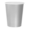 Colour Solid Silver Silver Paper Cup 14 pcs 270 ml