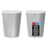 Colour Solid Silver Silver Paper Cup 14 pcs 270 ml