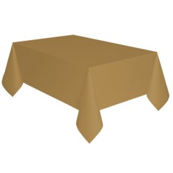 Colour Gold, Gold paper tablecloth 137x274 cm