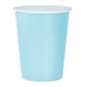 Colour Solid Light Blue Blue Paper Cup 14 pcs 270 ml