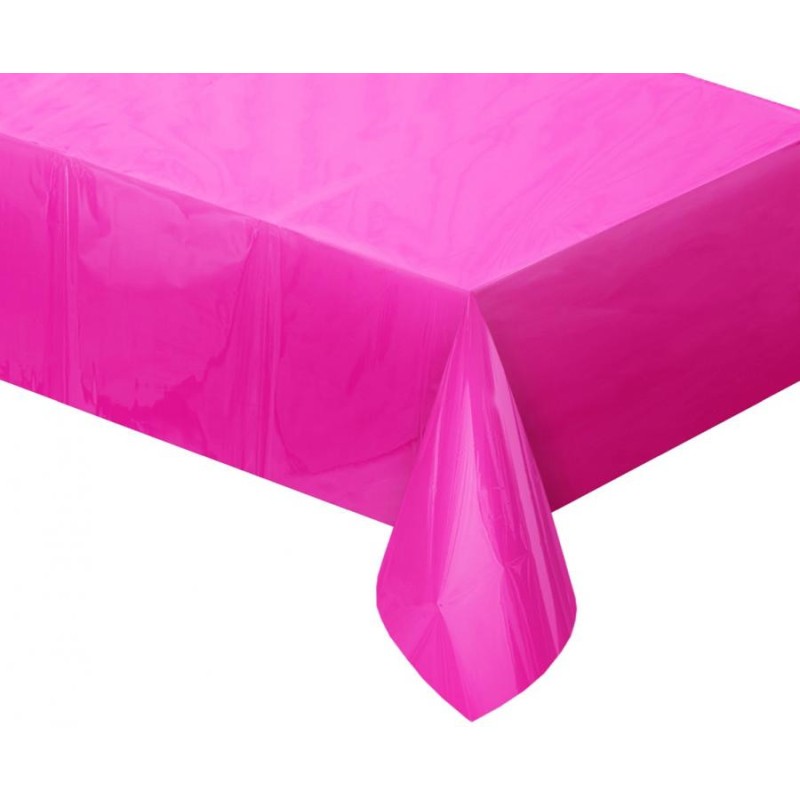 Colour Metallic Magenta foil tablecloth 137x183 cm