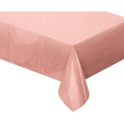 Nappe en feuille d'or rose métallisé 137x183 cm