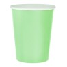 Gobelet en papier de couleur vert menthe, paquet de 14, 270 ml