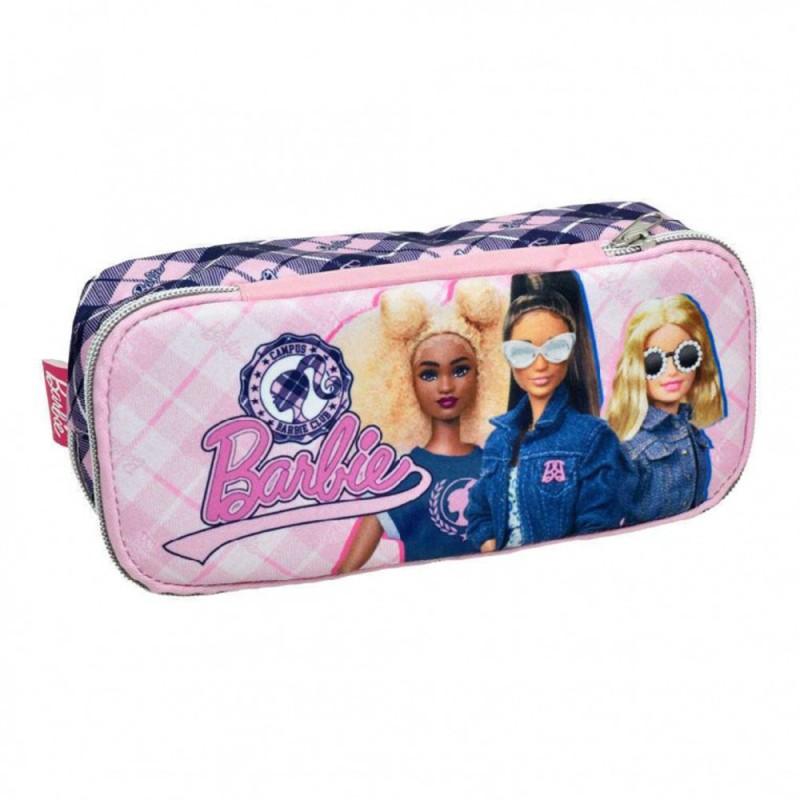 Trousse à crayons Barbie Fashion avec 2 compartiments, 26 cm