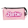 Barbie Pink 3-compartment pencil case 21 cm