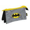 Batman Grey 3-compartment pencil case 21 cm