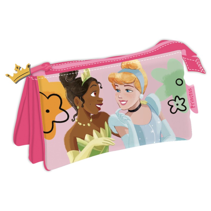 Trousse à crayons Disney Princess avec 3 compartiments 21 cm