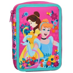 Disney Princess Spring filled pencil case 2 levels