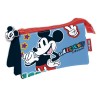 Trousse à crayons Disney Mickey avec 3 compartiments 21 cm