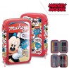 Trousse à crayons Disney Mickey remplie de 2 niveaux