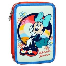 Disney Minnie  Boho filled 2-tier pencil case