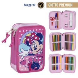 Trousse à crayons Disney Minnie Dots à 3 niveaux