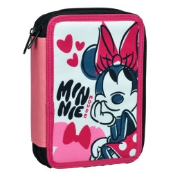 Trousse à crayons remplie Disney Minnie Draft à 2 niveaux