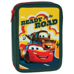 Trousse à crayons remplie Disney Cars Road 2 niveaux