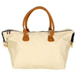 Sac cabas avec pochette beige