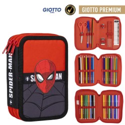 Spiderman Red 3-tier filled pencil case