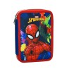 Spiderman Splotch filled pencil case 2 layers