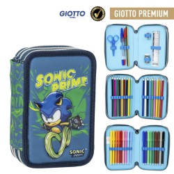 Trousse à crayons remplie Sonic the Hedgehog Prime Sonic the Hedgehog 3 niveaux