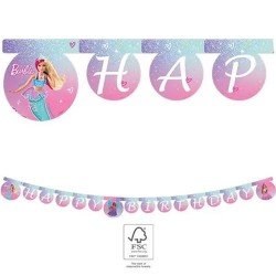 Barbie Fantasy Happy Birthday sign FSC 2 m