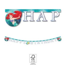 Disney Princess Ariel Curious Happy Birthday Sign FSC 2 m