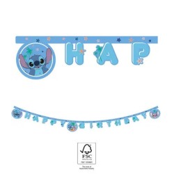 Disney Lilo and Stitch Angel Happy Birthday Sign FSC 2 m