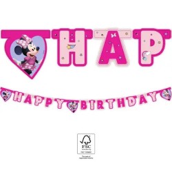 Disney Minnie  Junior Happy Birthday Sign FSC 2 m