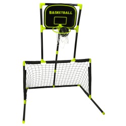 Ensemble panier de basket cage de foot hockey rugby 6 en 1