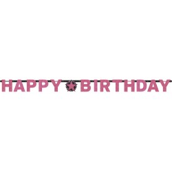 Happy Birthday Happy Birthday Pink inscription 213 cm