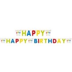 Happy Birthday Streamers Happy Birthday sign 200 cm