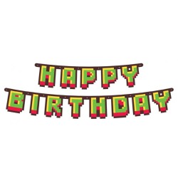 Gamer Game On Happy Birthday Banner Toy 160 cm