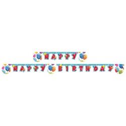 Balloon Sparkling Happy Birthday sign 200 cm